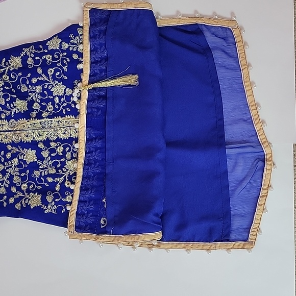 KURTA EMBROIDERED BLUE TOP KIDS/ 24 - Picture 6 of 9